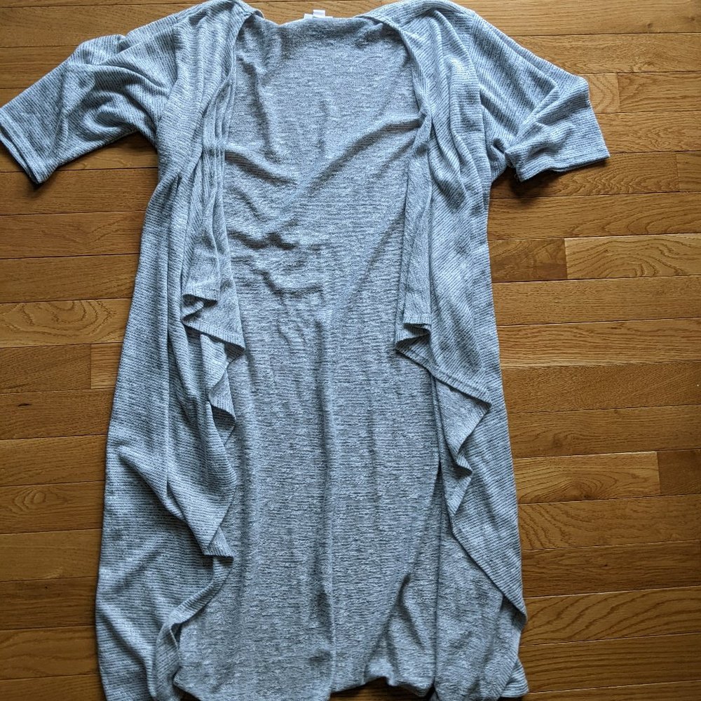 LuLaRoe Women's Grey Shirly Cardigan Size Small